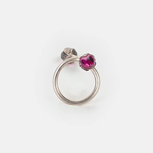 Image of Shaya by Caratlane | 925 Silver|Oxidised Rise Above Hate Ring | Gifts for Womens & Girls
