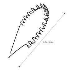 Metal Hair Band for Men & Women – Unisex Headband for Sports, Workout, Long Hair, Biker Style | Non-Slip Wavy Design, Lightweight & Durable Stainless Steel Hair Hoop (PACK OF 10) 1