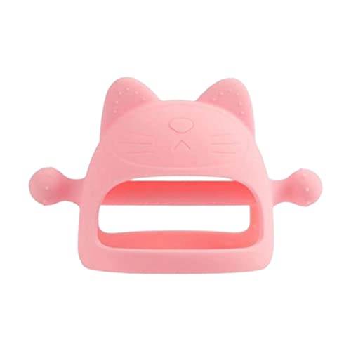 Brinquedo para mastigar bebê - Mordedor inovador em forma de gato | Textura gelatinosa macia e desig