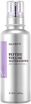 DR.PEPTI Peptide Volume Master Essence 1.69 fl oz | 11 Peptides, Hyaluronic Acid, Collagen Oxygen bubble Serum | Intense Moisturization | Face Lifting Essence Peptide Serum (50ml)