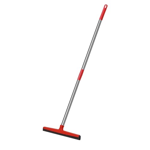Velvaria Floor Wiper and Squeegee 45cm Red High-Efficiency Water Removal Tool for Home Durable and Easy to Clean Floors