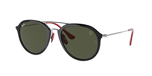 Ray-Ban RB4369M Sunglasses Bundle: RB 4369M F60131 Black Green and Eyewear Cleaning Kit