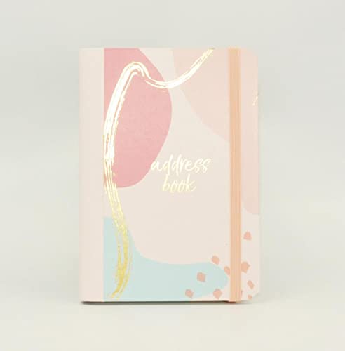 Sixstore A6 Address Book Wiro Bound A-Z Tabbed & Telephone Number, Address Book with Tabs, 15 x 11cm Address Book Hardcover