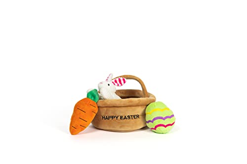 Midlee Hide a Toy Easter Basket Dog Toy