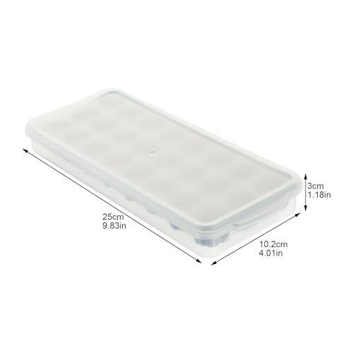 Bandeja de silicona para cubitos de hielo con tapa miniatura 2