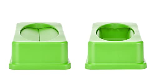Alpine 23 Gallon Slim Trash/Recycling BIN Dome LID Lime Green