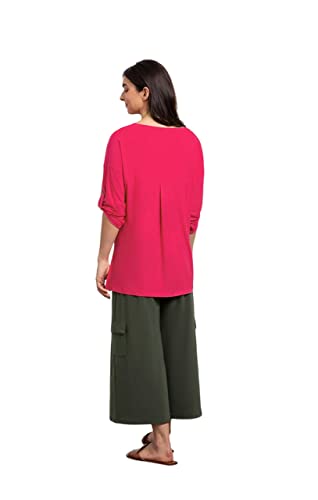Sympli Safari Top-Watermelon-Spring 2023 (As1, Numeric, Numeric_16, Regular, Regular, Watermelon) #TOP3