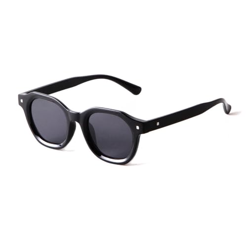 Lunettes de soleil femmes UV400 avec cadre rond vintage style chic