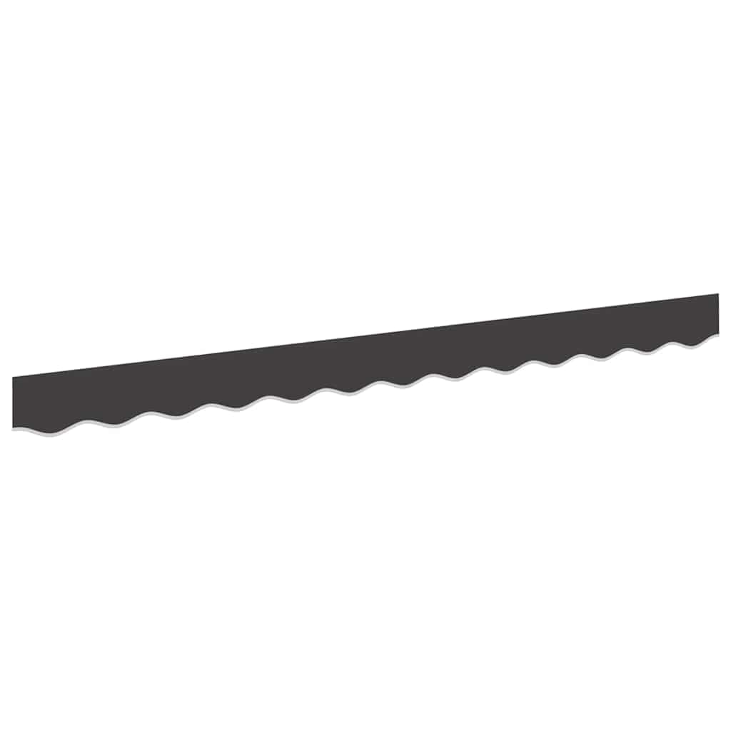 vidaXL Awning Valance Replacement Anthracite Stripe 2.5 m Polyester, Frame Not Include, Weather-Resistant Awning, UV-Resistant Fabric, Easy To Clean, Stylish Awning, Outdoor Garden Use — image 1