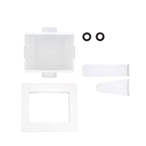 Eastman 1/2 Inch Universal Center Drain Washing Machine Outlet Box No Valve 60256