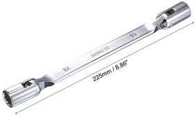 #US 12 Point Flexible Head Socket Wrench 12mmx13mm Metric Double Swivel Box End