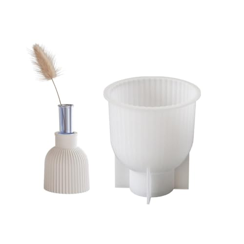 Elegant European Style Ripple Vase Moulds Hydroponic Plant with Silicone Mold