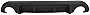 Rear Bumper Lip Diffuser Compatible with 2014-2017 Infiniti Q50, ABS Bumper Diffuser Under Chin Unpainted Body Kit Add On by IKON MOTORSPORTS, 2015 2016