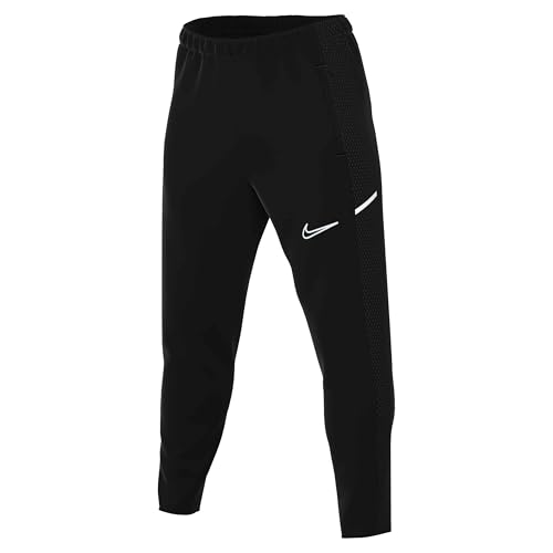 Nike Academy 25 Pantalon De Foot en Maille Dri-Fit pour Homme, Black/White/White, FZ9805-010, S