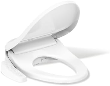 Kohler PureWash E580 Elongated Bidet Toilet Seat, White, Quiet-Cl...