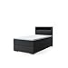 Produktbild VitaliSpa Boxspringbett Doppelbett Ehebett Oskar Anthrazit 120x200 cm Möbelstoff
