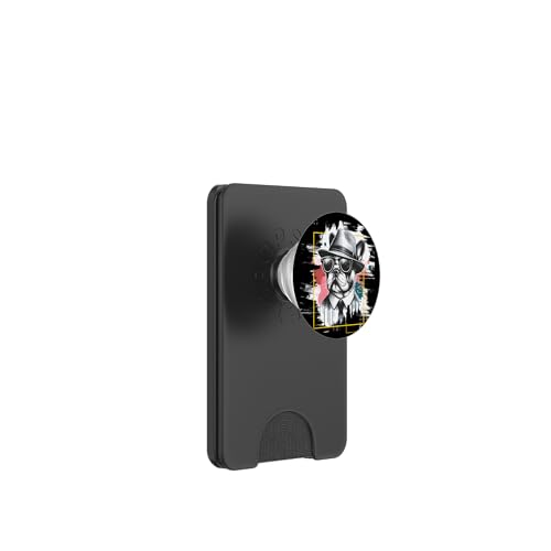 Bulldog francese cappello - Animale tema arte Bulldog PopSockets PopWallet per MagSafe