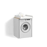 Livinity Mobile lavatrice Paolina, Bianco/Artisan, 68 x 88.2 cm