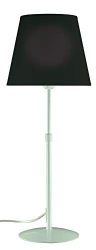 Aluminor STORE LT B N Lampe A Poser, 40 W, Blanc + Abat-Jour Noir