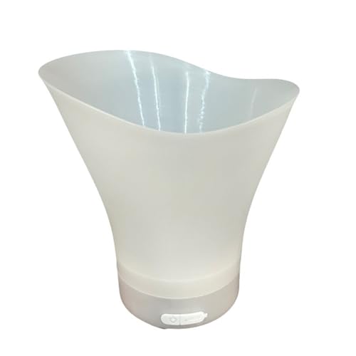 Enfriador iluminado: soporte dehielo radiante, contenedor dealtavoces inalámbricos | Barril dealmacenamiento iluminado multicolor, vitrina recargable debotella, contenedor para la configuración de