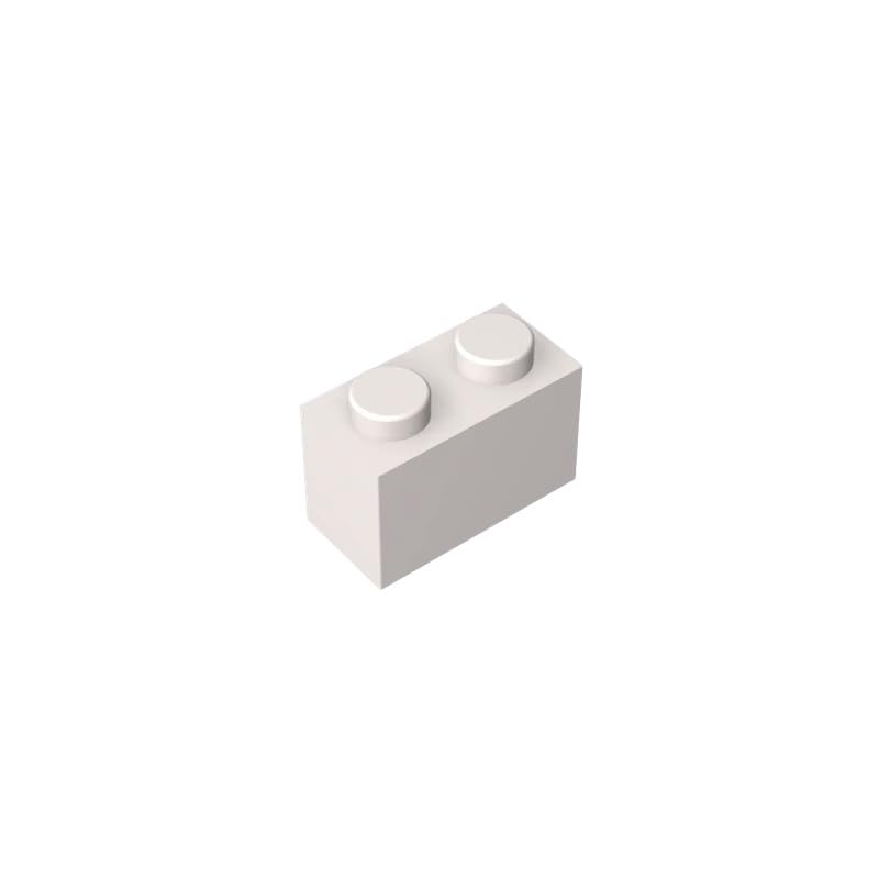 3004 Basic Bricks Brick 1x2 50 Pieces GDS-532 Compatible with Lego Building Blocks Color:White