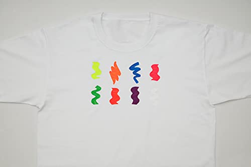 Moon Glow - Neon UV 3D Fabric Paint - 30ml - White - Textile paint for clothes, t-shirts, bags, shoes & canvas