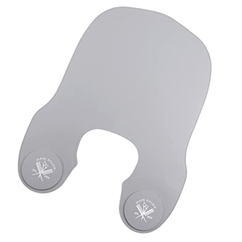 HAPINARY mantón de silicona de peluquería de afeitar recortadora batas de pelo clientela maquillaje maquilhagem collar de corte de pelo capa de salón de barbería gel de sílice Grey