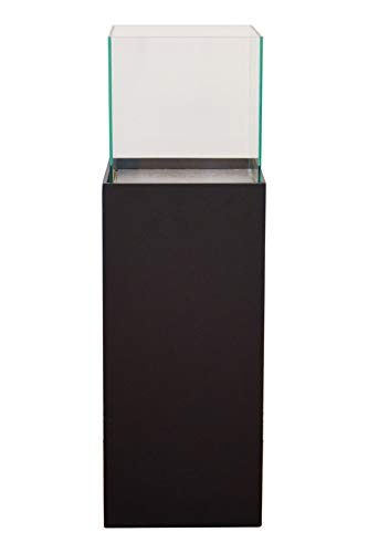 VIVANNO Windlicht-Säule Kerzenständer Deko-Laterne Candela Schwarz Matt...