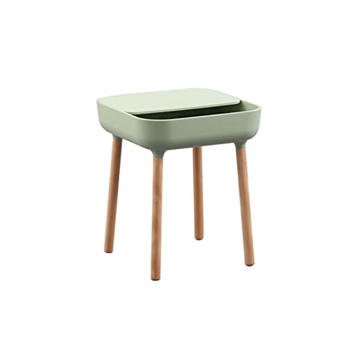 SECFIT Coffee Table Mesa Auxiliar Minimalista Moderna, Mesa Auxiliar nórdica Creativa para sofá con Patas de Madera, mesita de Noche de café para sofá y Cama Mesa de Café