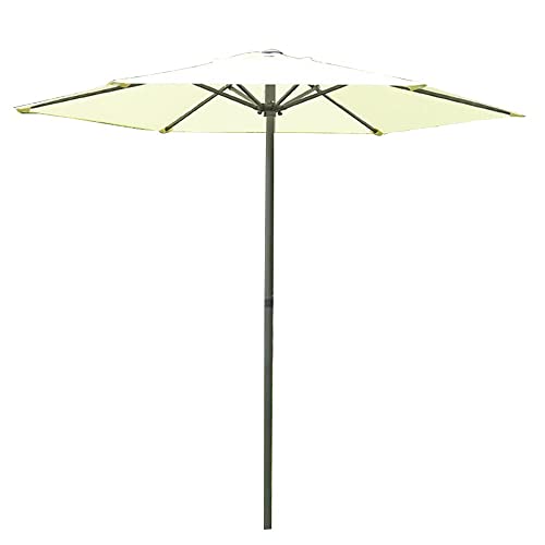 Ombrellone portatile da giardino, 2 m, per esterni, spiaggia, tavolo da mercato e giardino, Beige, 6.5ft/2m