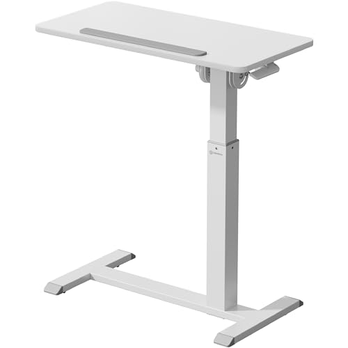 Petite table à roulettes dissimulées ONKRON bureau inclinable gain de place pour petit espace
