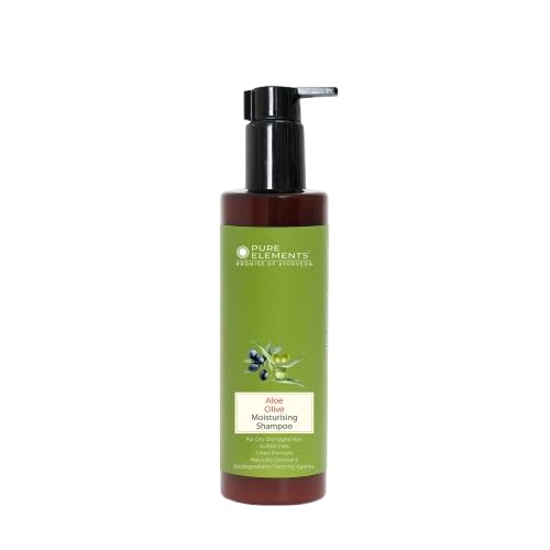 PURE ELEMENTS Aloe Olive Sulphate Free Shampoo is infused with Botanical Extracts, Proteins & Vitamins For Dry & Damaged Hair (180 ML)-picture-52