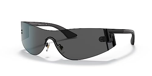 Image of Versace Man Sunglasses Grey Frame, Dark Grey Lenses, 0MM