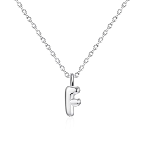Collar de plata inicial F de Philip Jones colgante infantil