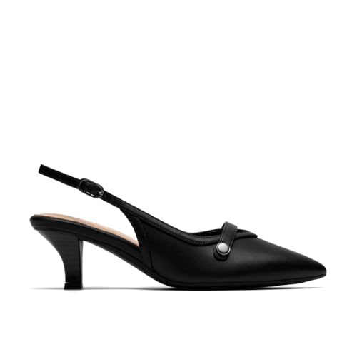 Clarks Kepley Sling para mujer, negro (Black Leat), 11