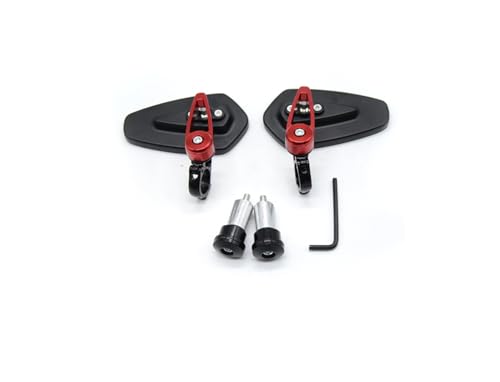 Rétroviseurs moto AR rouges pour XR230 XR250 Motard et CRM250R
