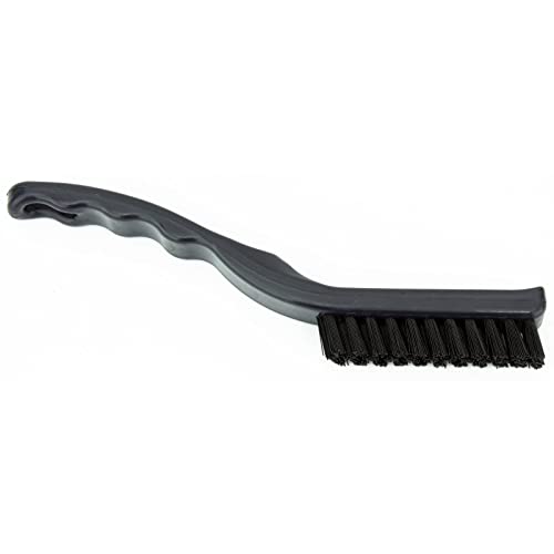Image of SPARTA Detail Brush Grout Brush, Crevice Brush with Hanging Hole for Bathroom, Kitchens, Countertop, Plastic, 9 Inches, Black