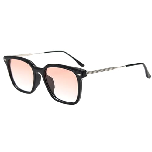 Lunettes de soleil carrées demi-métal MUTYNE élégance moderne orange noir pour tous