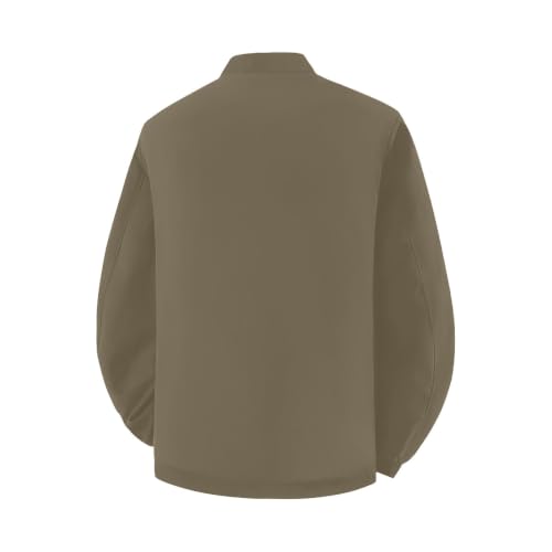 Fall Jackets for Men Khaki Zip Up Men's Light Weight Jacket Casual - image 4