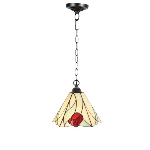 Lampe suspendue Tiffany Tulip Art Deco Trade pour salon rétro