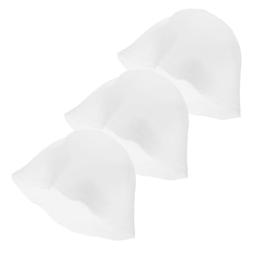 WOONEKY 3 piezas Gorro para Mechas de Silicona Reutilizable Fácil de Usar para Teñir Cabello con Precisión para Salón y Doméstico Diseño sin Perforaciones Azul