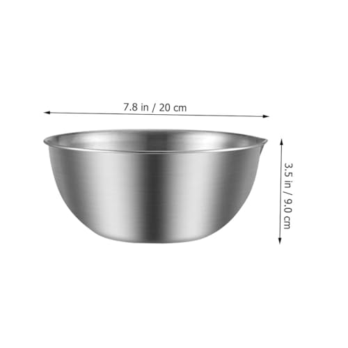 Tazón grande de acero inoxidable para mezclar miniatura 2