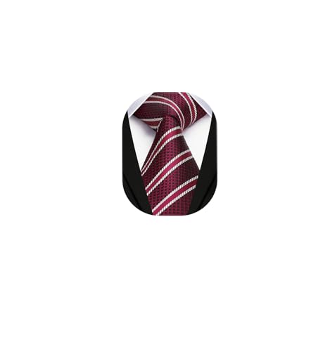 Image of Enlision Ties for Men Solid Color 3.35 inch Formal Business Necktie Classic Satin Mens Wedding Party Ties