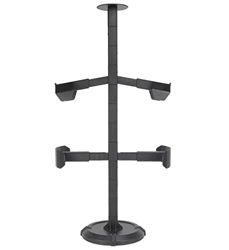 JFFCESTORE Abnehmbarer taktischer Helm-Westenständer, Hutständer, Organizer, taktische Ausrüstung, Ständer, Hüftgurt, Helmmaskenständer, Kreuz-Display (schwarz)