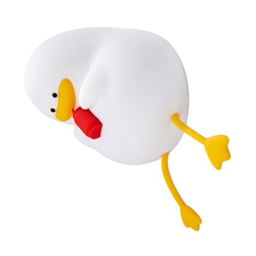 Lámpara de noche de silicona con forma de pato recargable
