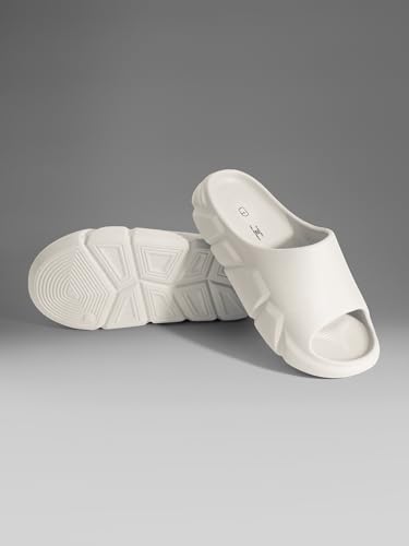 Image of The Souled Store Slides: Men and Boys EVA Lightweight Solid Slip On Sliders
