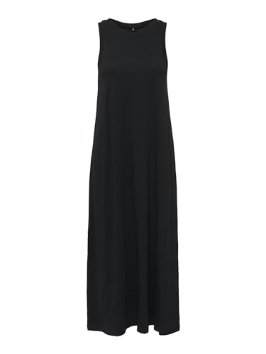 ONLY Onlmay Life S/L Long Dress CS Jrs Vestido de Punto, Negro, XS para Mujer