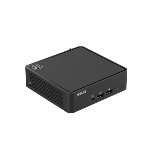 Image of ASUS NUC 15 Pro Slim Full System Mini PC with Intel Series 1 Core 3 100U, 16GB DDR5 RAM, 512GB PCIe G4x4 NVMe SSD, Thunderbolt 4, WiFi 7 & Bluetooth 5.4, Toolless Chassis Access, VESA Mount Included