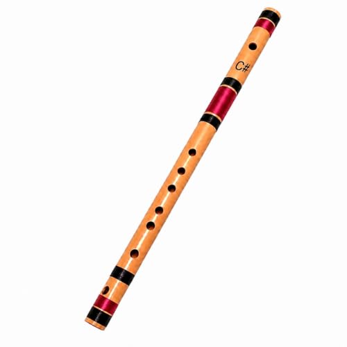 Image of Kaiden Flute | C# Bamboo Flute | Basuri in C# | 100% Natural Bamboo, 35 cm | 7 Holes, Ideal for Practice | Best For Beginner and Professional | Premium Bamboo Bansuri Flute in C# | 46 cm, Lightweight