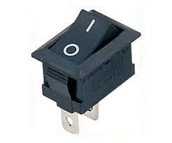 Rpi shop - Mini Rocker Switch 6A 250V 2 Terminal On - Off Switches, SPST, Color : Black - Pack Of 5 Pcs 2